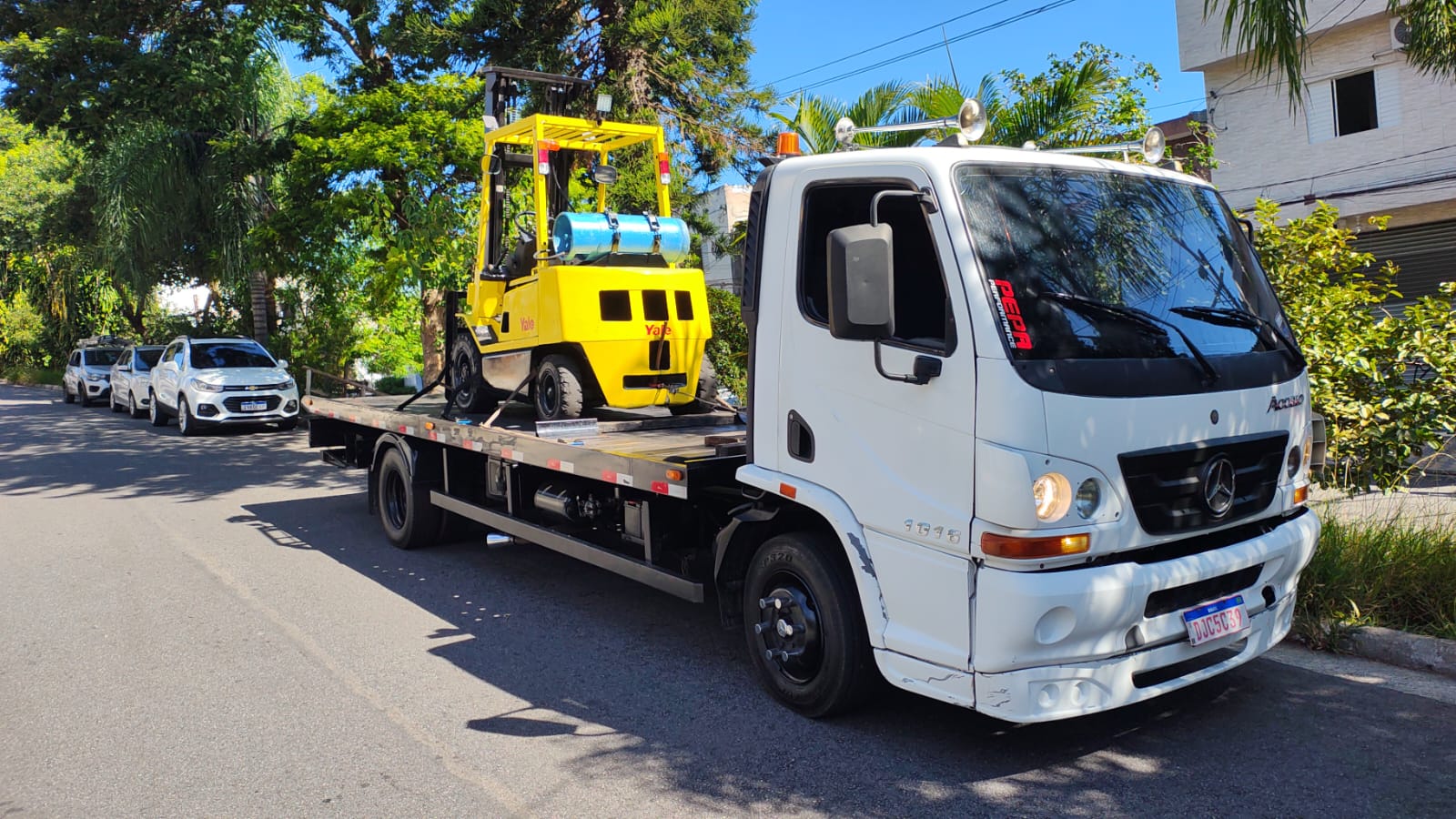 Transporte de empilhadeira
